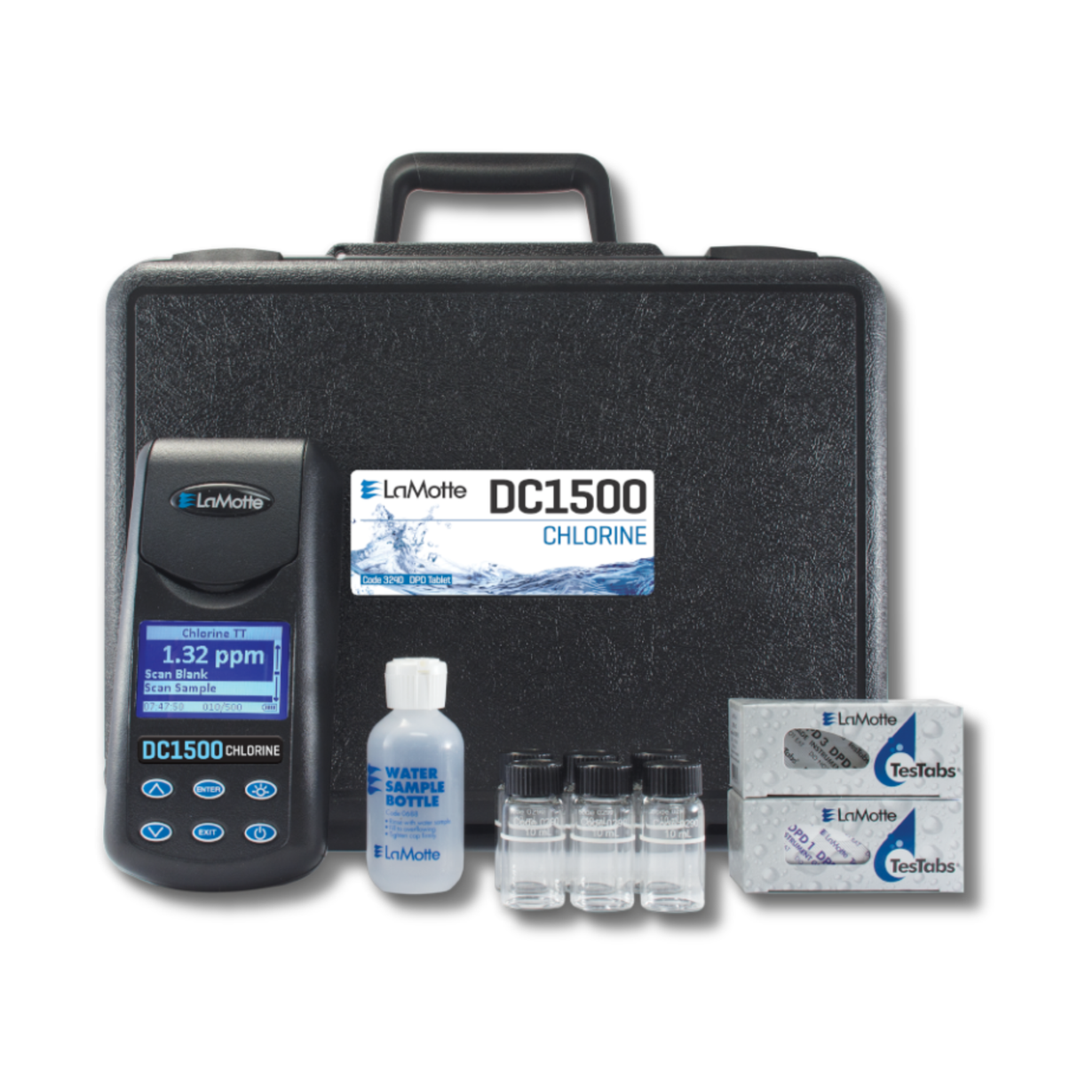 LaMotte 3240 DC1500 Chlorine (Free & Total) Colorimeter Testing Kit