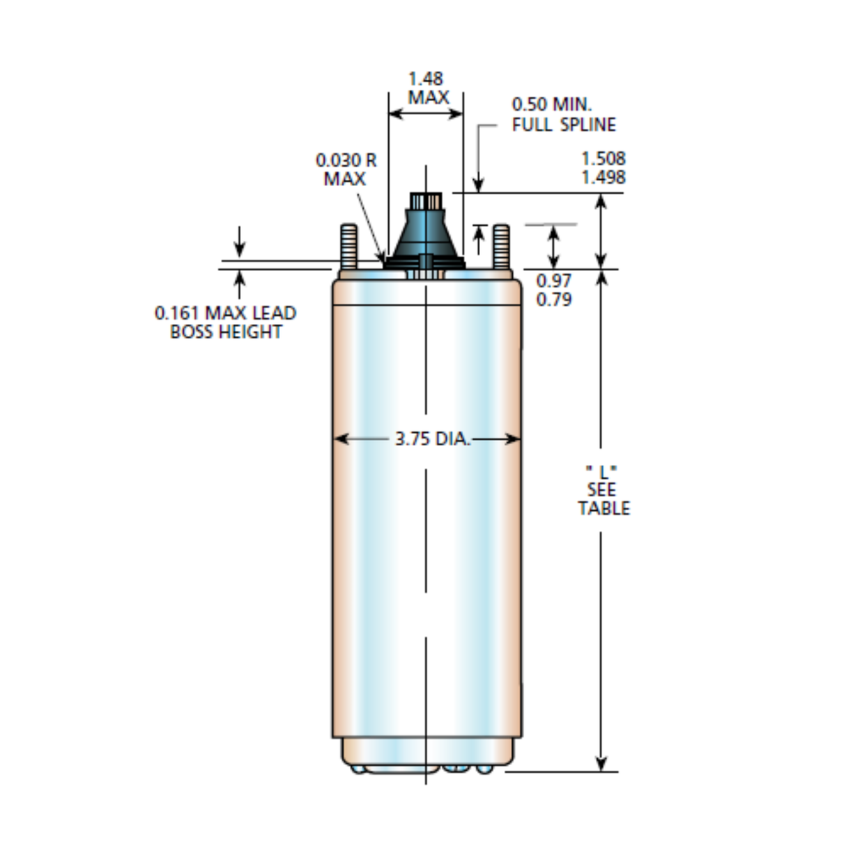 Franklin 2345149203GS 4-inch 1.5 HP 230 VAC Submersible Water Wall Motor