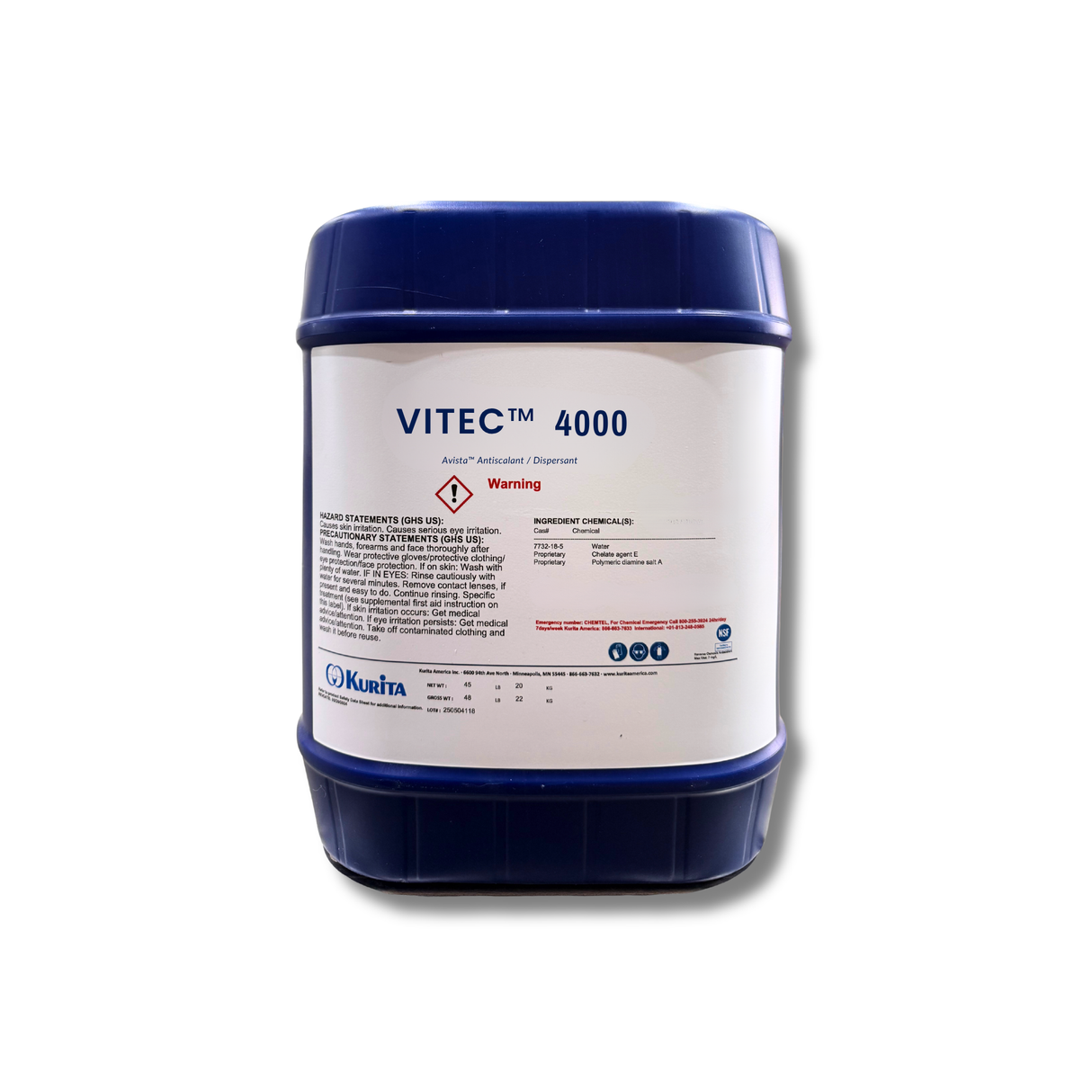 Avista VITEC™ 4000 Antiscalant / Dispersant