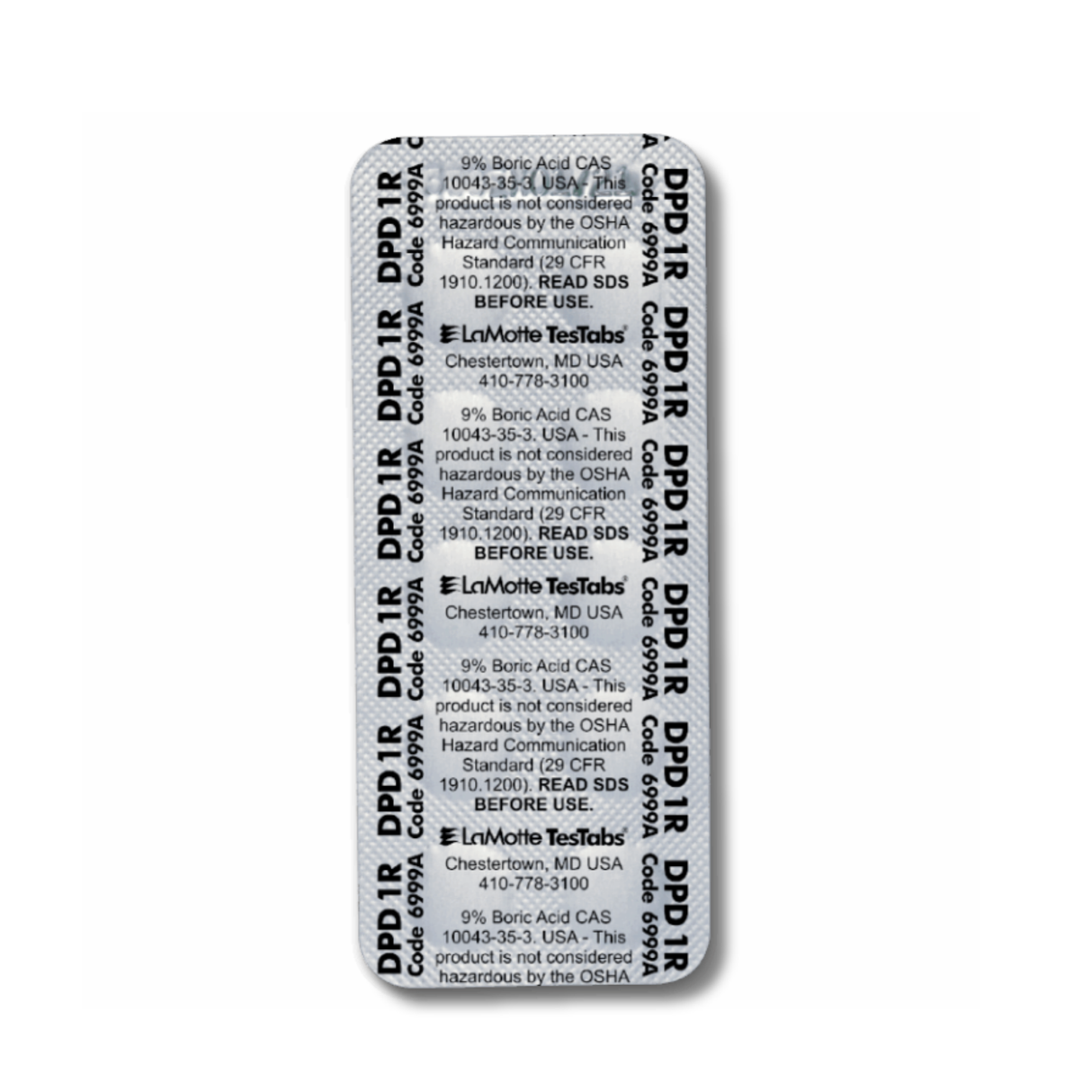 LaMotte 6999A-J Chlorine DPD #1 TesTabs® Rapid Tablets