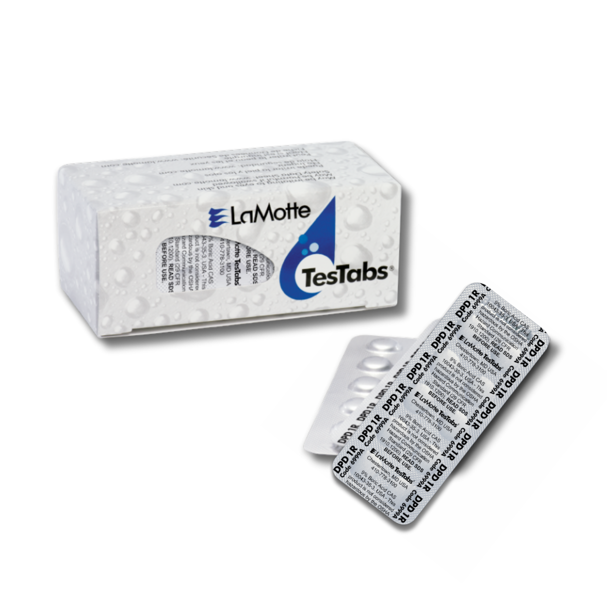LaMotte 6905A-J Chlorine DPD TesTabs® #3R Rapid Tablets
