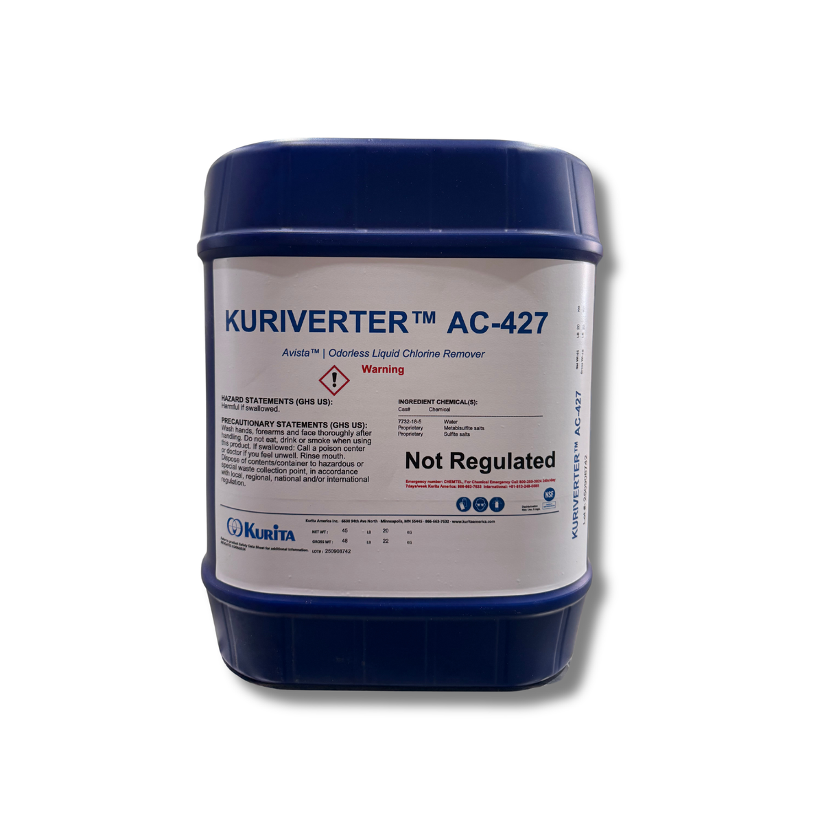 Avista Kuriverter™ AC-427 Odorless Liquid Chlorine Remover