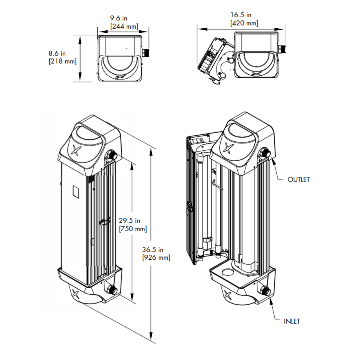 UV Pure Hallett Ultraviolet Potable Water Disinfection System
