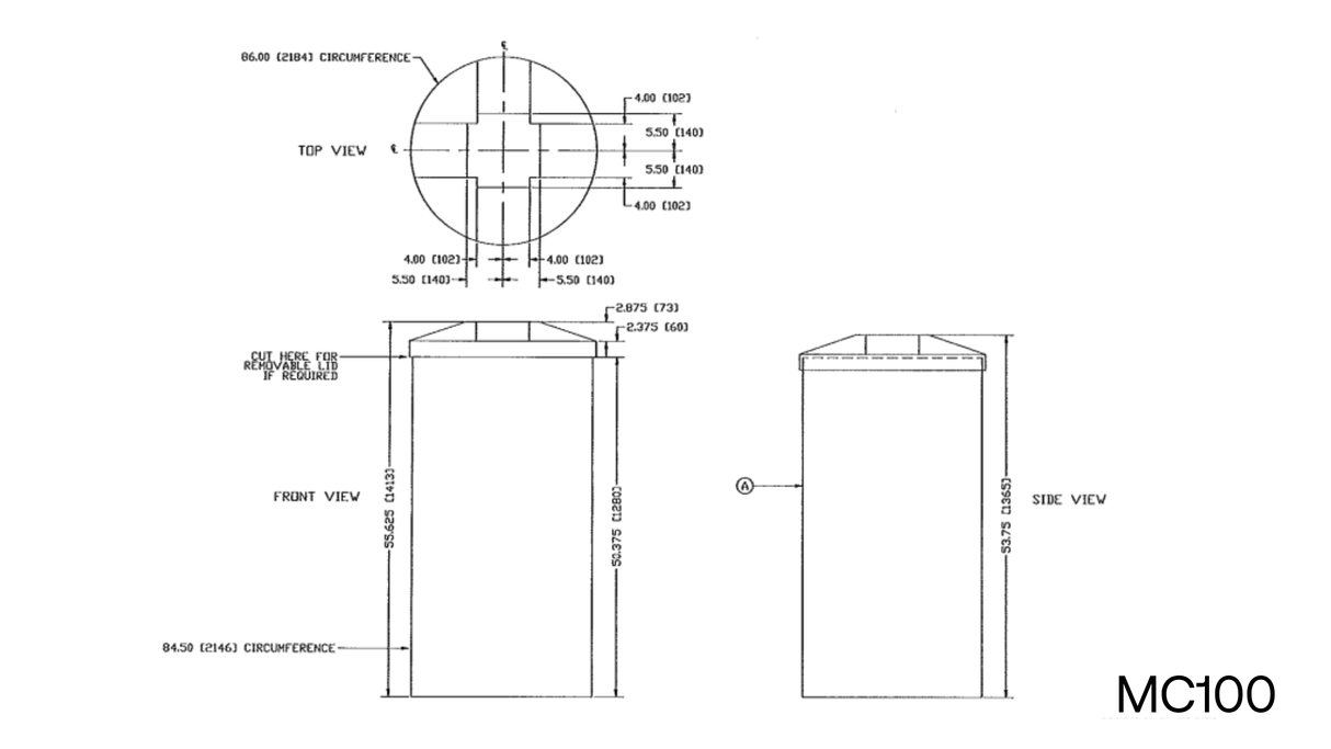 Polywest MC Series Top Cylindrical Tanks