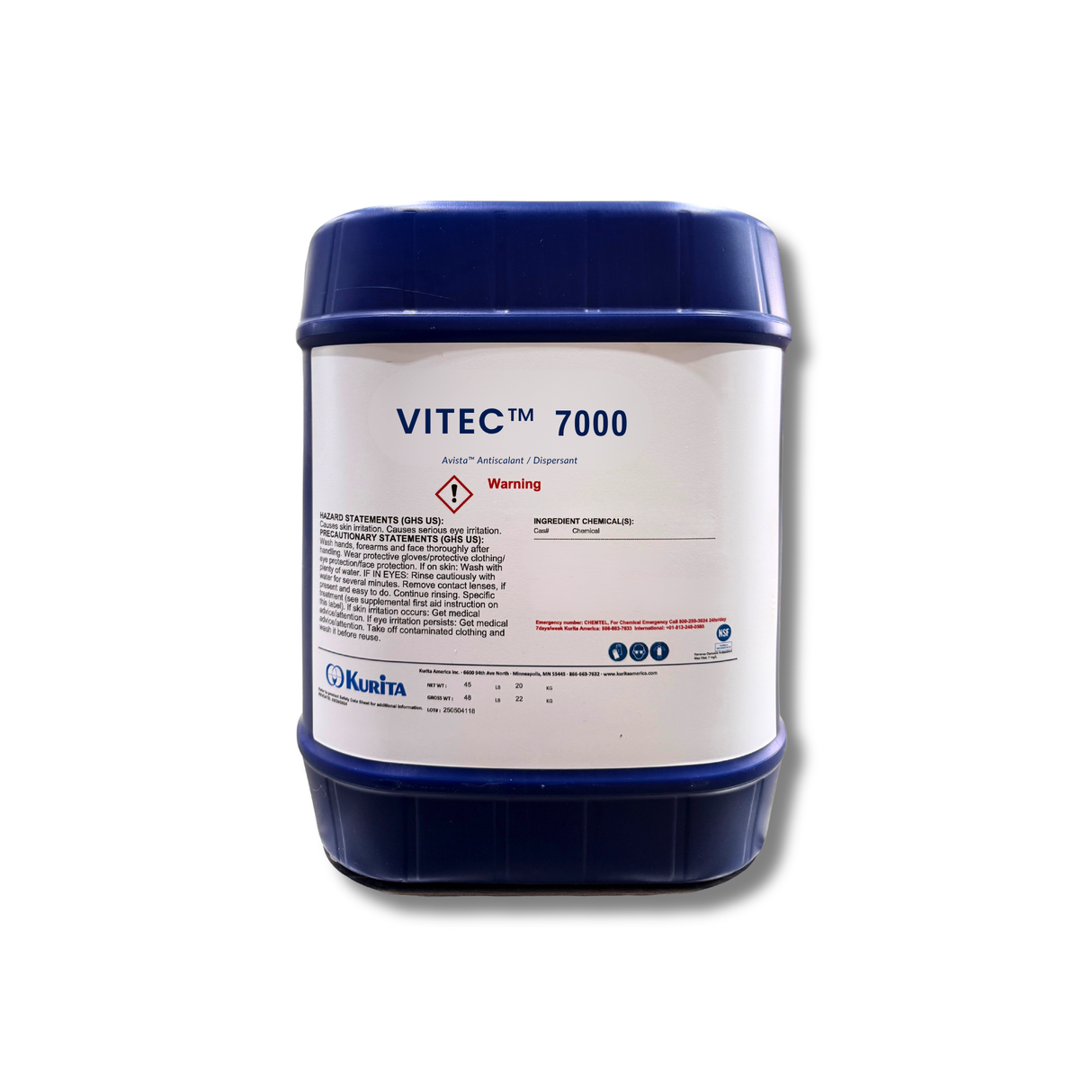 Avista VITEC™ 7000 Antiscalant / Dispersant