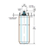 Franklin 2345149203GS 4-inch 1.5 HP 230 VAC Submersible Water Wall Motor