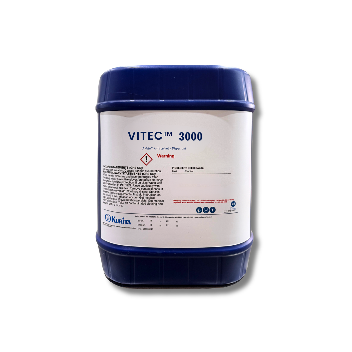 Avista VITEC™ 3000 Antiscalant / Dispersant