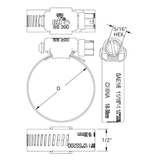 Boshart Industries SSC87 Series Stainless Steel Clamp