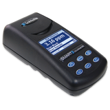 Portable colorimeter displaying chlorine measurement of 3.16 ppm.