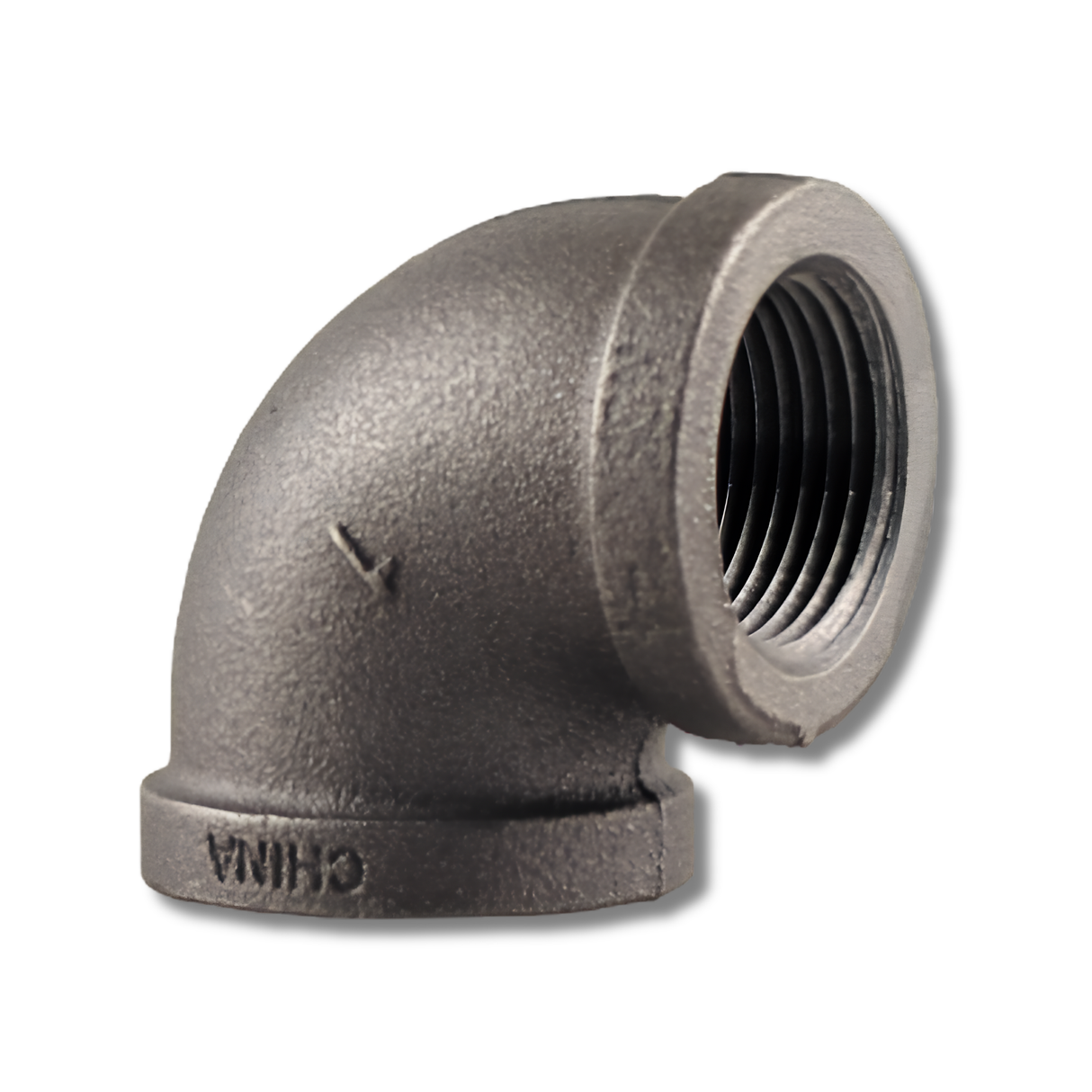 Boshart Industries 2-BLE-10 Class 150 Black Malleable Iron 90° Elbow