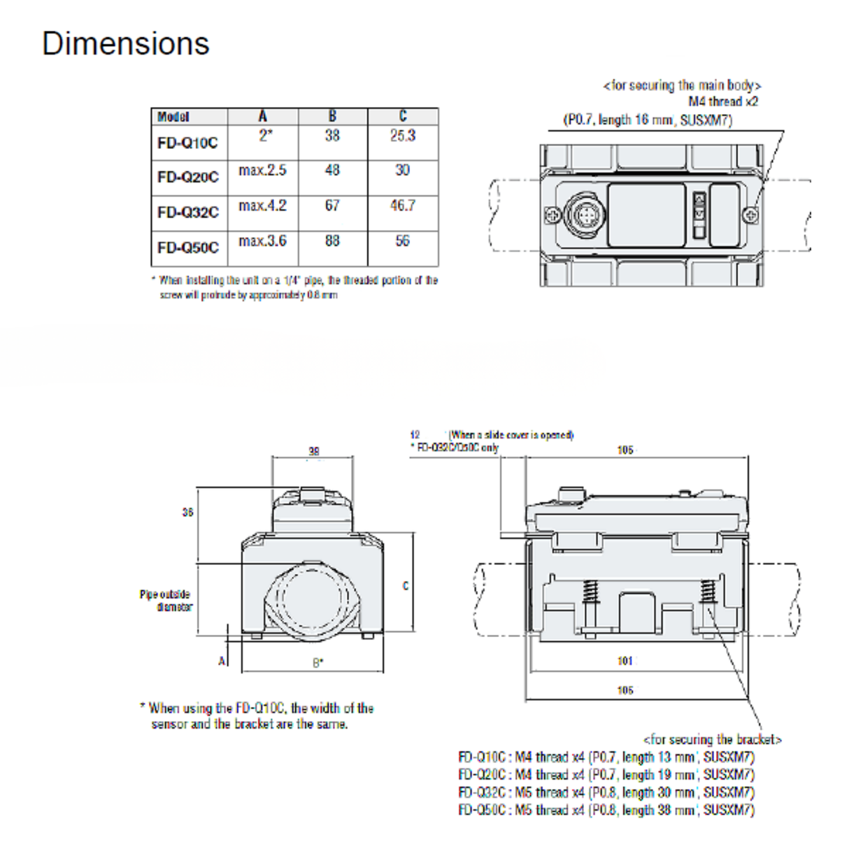 Keyence Clamp-On Flow Sensor (FD-Q Series)