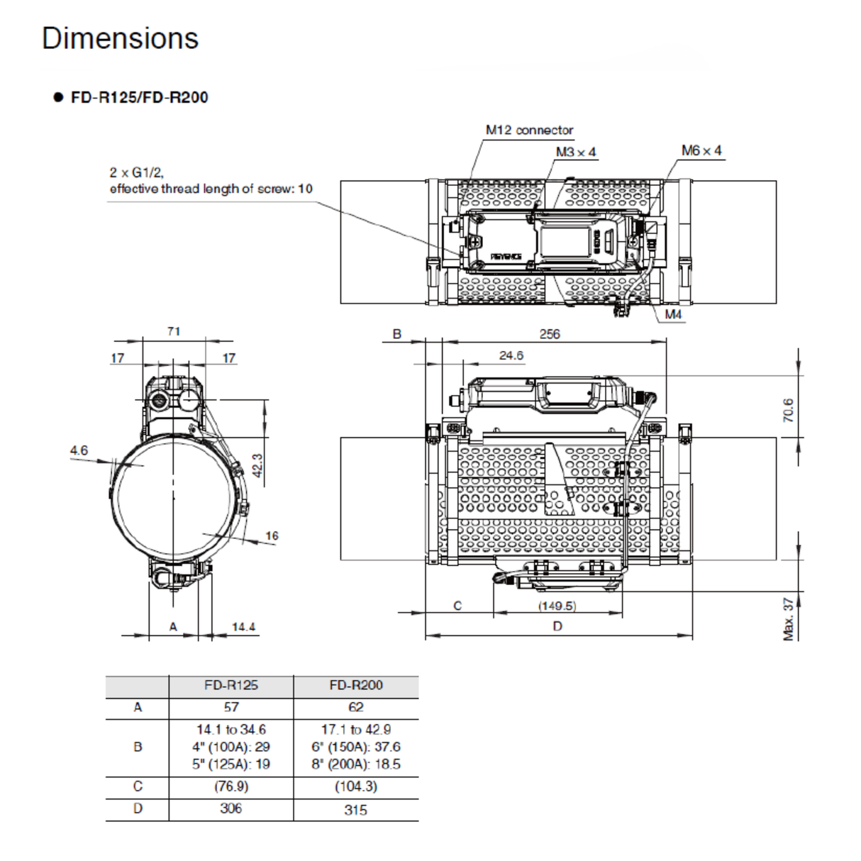 Keyence Clamp-On Flow Meter (FD-R Series)