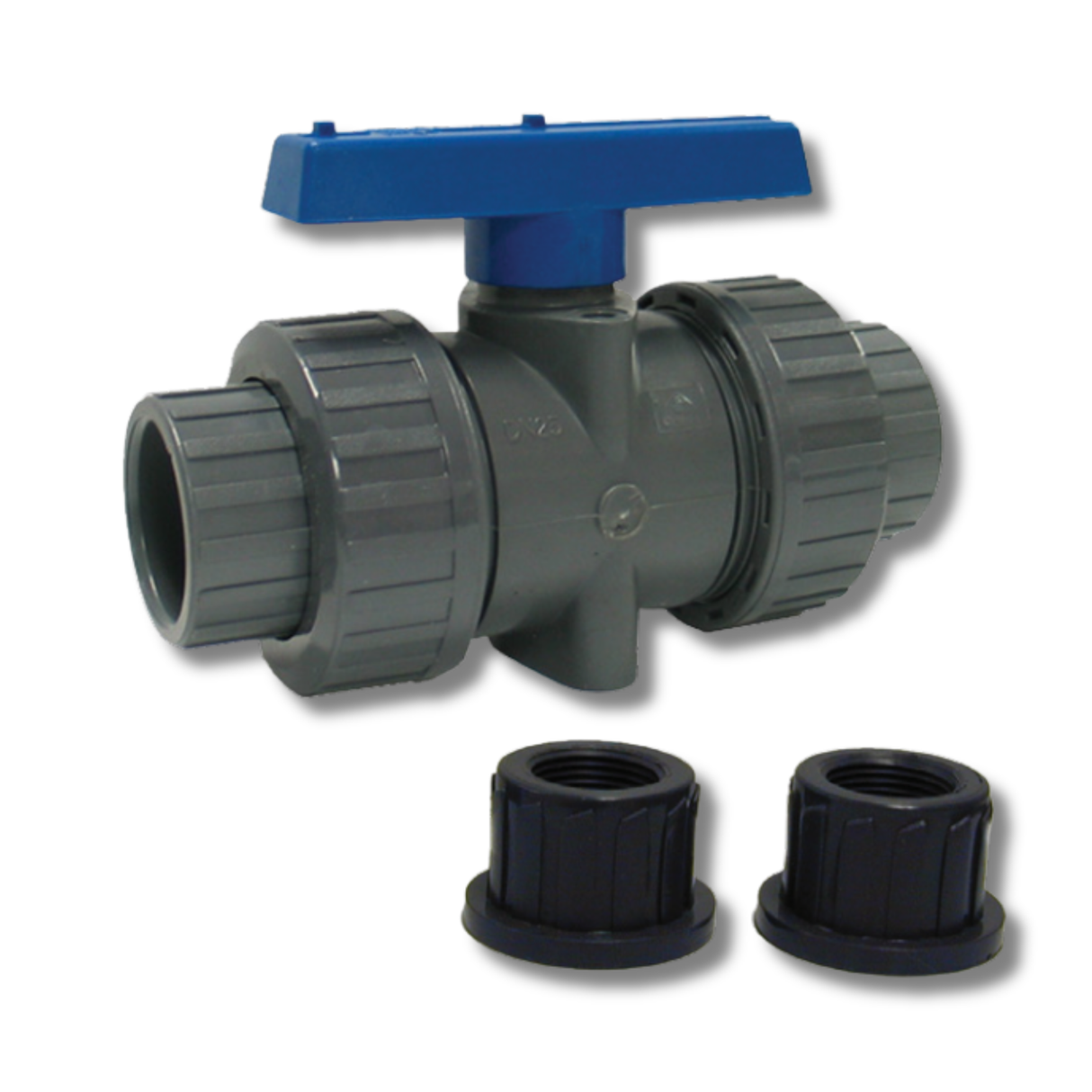 Boshart Industries 0924-07 3/4-inchPVC Blocked True Union Ball Valve