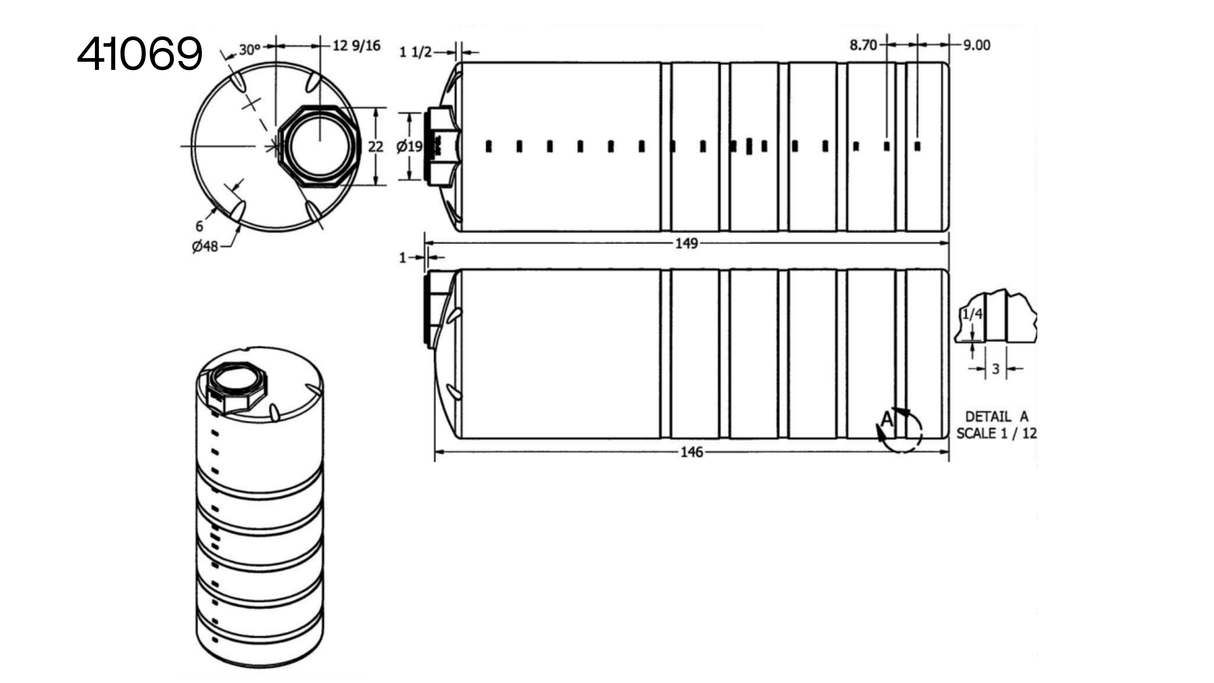 Norwesco Vertical Tank