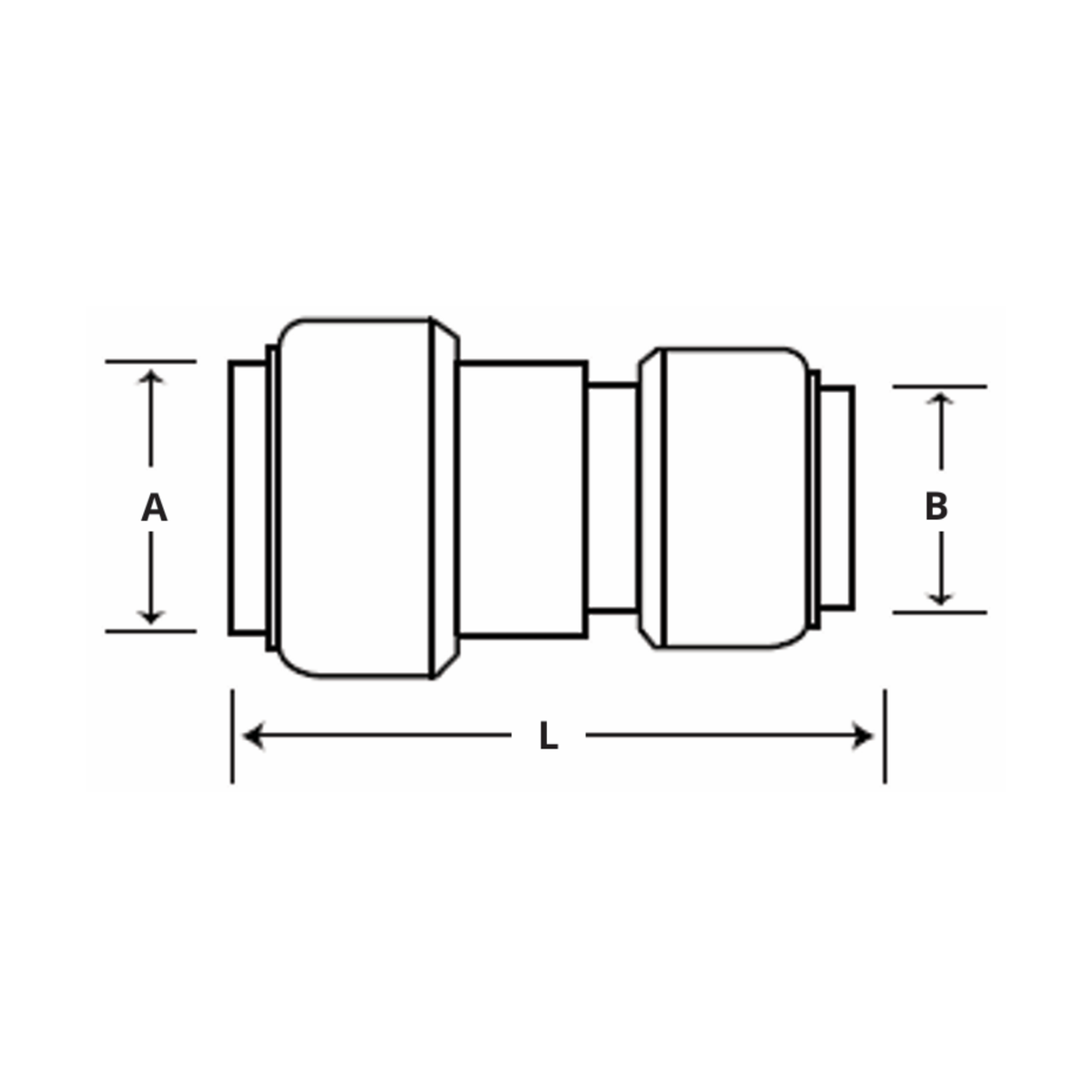Boshart Industries BPF-CNL Series Push Fit Fittings CTS Coupling