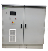 OmniLyte electrical control cabinet with display, buttons, and ventilation.