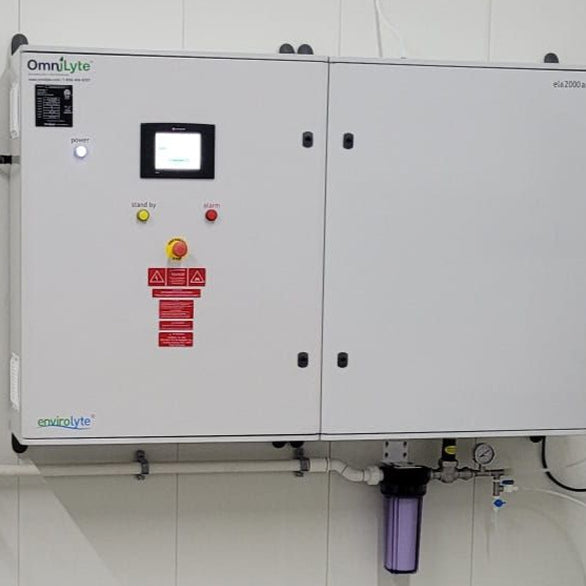 Control panel of an OmniLyte product with digital display and various buttons.