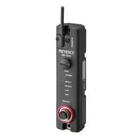 Black communication device with buttons and antenna.