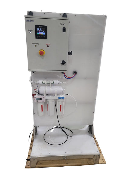 GH-40 control unit with display and purification components.