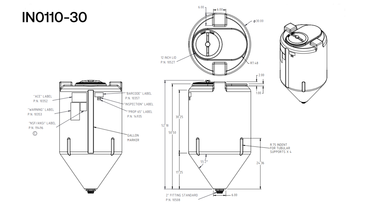 Ace Roto-Mold Inductor Tanks