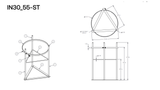 Ace Roto-Mold Steel Stand for Inductor Tanks