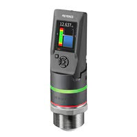 Digital sensor with display and threaded base.