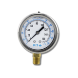 Boshart Industries Lower Mount Pressure Gauges 304 Stainless Steel Brass Liquid