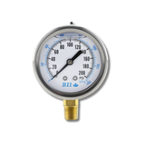 Boshart Industries Lower Mount Pressure Gauges 304 Stainless Steel Brass Liquid