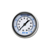Boshart Industries Center Back Mount Pressure Gauges 304 Stainless Steel Brass Liquid