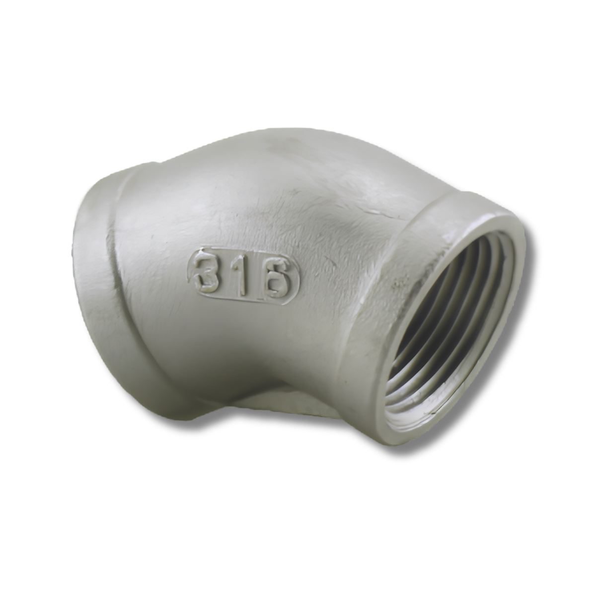 Boshart Industries SS316E4-10 Class 150 Light 316 Stainless Fittings - ISO 4144 45° Elbow