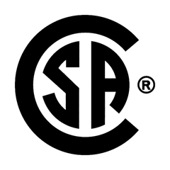 CSA logo in black.